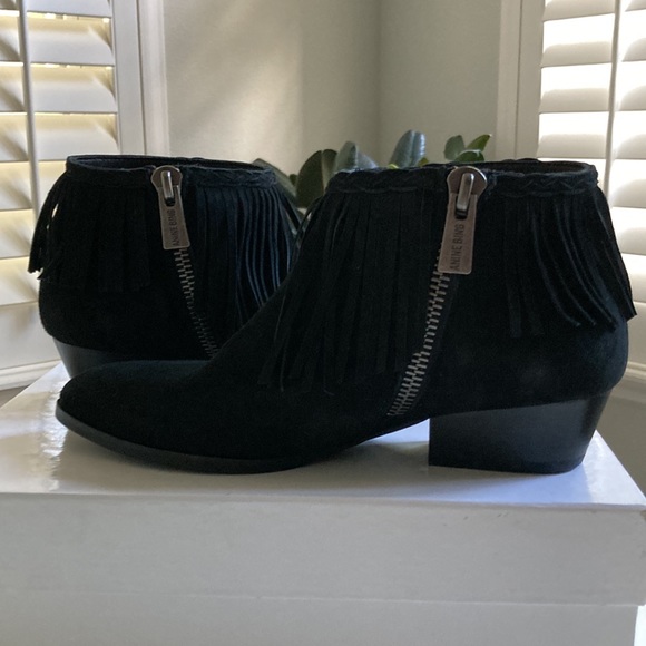 Anine Bing Sienna black fringe booties NWT - Picture 6 of 10